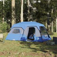 VidaXL Gezinstent 9-persoons waterdicht snelontgrendeling blauw - thumbnail