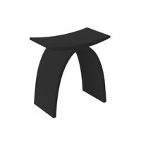 Best Design Solid Lucky Black 43x24x43cm badkamerstoel Solid surface zwart 4009640 - thumbnail