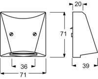 Busch-Jaeger 2CKA001710A1910 Kabelinvoer Afdekking Allweather 44 (IP44) Antraciet, Zwart-grijs 1 stuk(s) - thumbnail