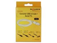 DeLOCK Converter USB 2.0 male > TTL 6-Pin pin header female kabel - thumbnail