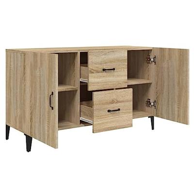 Dressoir 100x36x60 cm bewerkt hout sonoma eikenkleurig