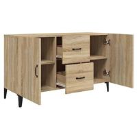 Dressoir 100x36x60 cm bewerkt hout sonoma eikenkleurig - thumbnail