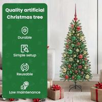 VidaXL Kunstkerstboom met 150 led met standaard groen 120 cm pe en pvc - thumbnail