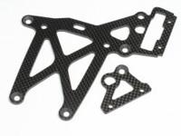 Rear upper plate set (woven graphite/baja 5b) - thumbnail