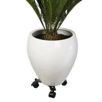 Nature planttrolley metaal zwart 27 - 37 cm rond - thumbnail