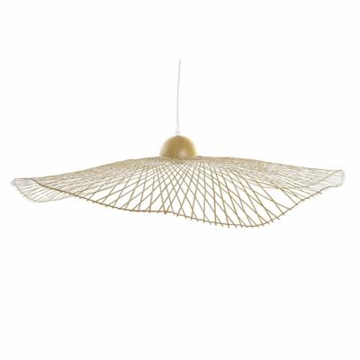 Plafondlamp DKD Home Decor Bamboe Zonneklep (88 x 88 x 17 cm)