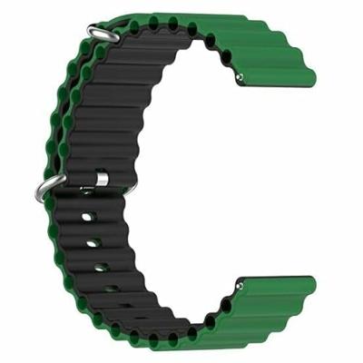Ocean Style bandje - Groen / zwart - Xiaomi Redmi Watch 5 Active / Redmi Watch 5 Lite Ocean Style bandje - Groen / zwart - Xiaomi Redmi Watch 5 Active / Redmi Watch 5 Lite