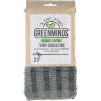 Greenminds badstof vaatdoeken 2st - thumbnail