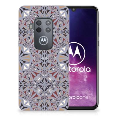 Motorola One Zoom | TPU | Siliconen hoesje | Flower Tiles Motorola One Zoom | TPU | Siliconen hoesje | Flower Tiles