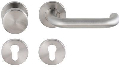 Knop/krukgarn CECIL DIN-L/R PF KL4 rvs mat PC Knop/krukgarn CECIL DIN-L/R PF KL4 rvs mat PC