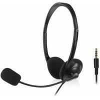 ACT AC9330 On-Ear Headset | Flexibele Microfoon | 3,5mm audio-aansluiting | Zwart | 2 meter - thumbnail