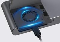 Rapoo XC600 3-in-1 Draadloze QI Inductielader Zilver - thumbnail