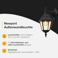 Wandlamp Brilliant 44282/06 Zwart Metaal 60 W E27 - thumbnail