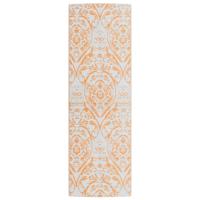 VidaXL Buitenkleed arakil 80x250 cm pp oranje en wit - thumbnail