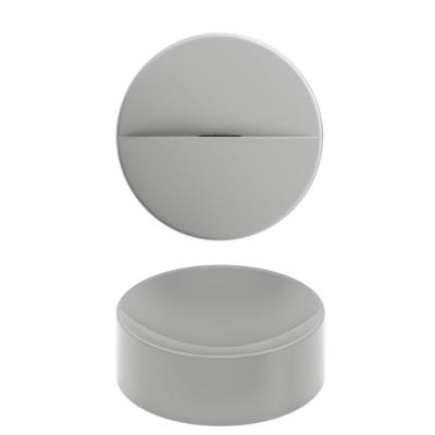 Clou Vale Rond Fontein Zonder Kranenbank Met Geïntegreerde Afvoer Grijs Mat Keramiek 22 cm Clou