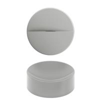 Clou Vale Rond Fontein Zonder Kranenbank Met Geïntegreerde Afvoer Grijs Mat Keramiek 22 cm Clou - thumbnail