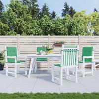VidaXL Tuinstoelkussens lage rug 4 st 100x50x3 cm oxford stof groen - thumbnail