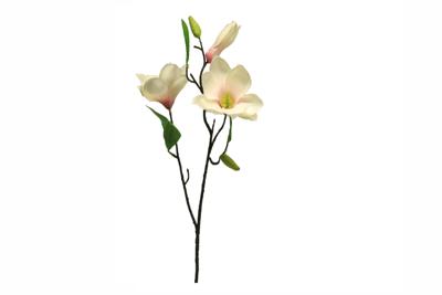 Kunstbloem Magnolia Stardust peach 60cm