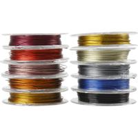 Creativ Company Sieradendraad, dikte 0,38 mm, diverse kleuren, 10 m/ 1 doos - thumbnail