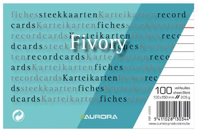 Systeemkaart aurora 150x100mm lijn koplijn 210gr