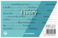 Aurora witte systeemkaarten, ft 10 x 15 cm, gelijnd, 210 g/m², pak van 100 stuks - thumbnail