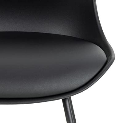 Bendt Barstoel 'Pelle' PU, kleur Zwart (zithoogte 66cm)