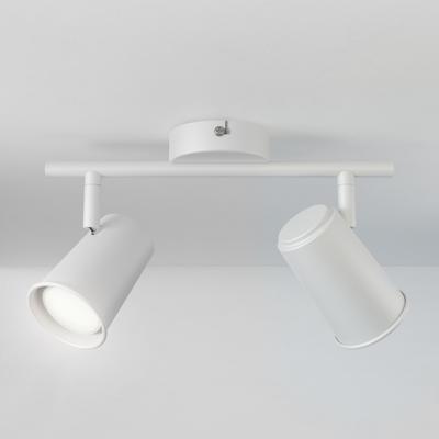 Riga - LED plafondlamp - 8 Watt 690 Lumen - 2 spots - 6500K Neutraal wit - Draaibaar en dimbaar - GU10 - Kantelbaar - Plafondspot - IP20 Voor binnen - Wit