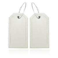 Bagagelabel Wit - Set van 2 stuks - thumbnail