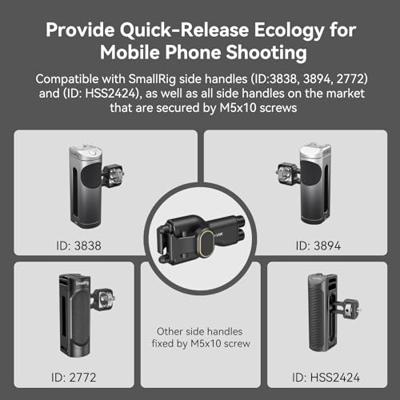 SmallRig 4404 Side Handle Quick Release Adaptor SmallRig 4404 Side Handle Quick Release Adaptor