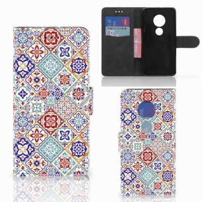 Motorola Moto G7 Play | Bookcase | Tiles Color