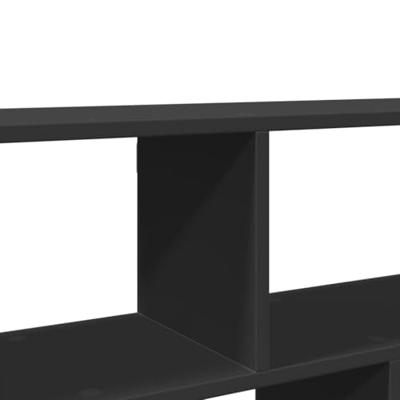 Wandschap 100x25x50 cm bewerkt hout zwart Wandschap 100x25x50 cm bewerkt hout zwart