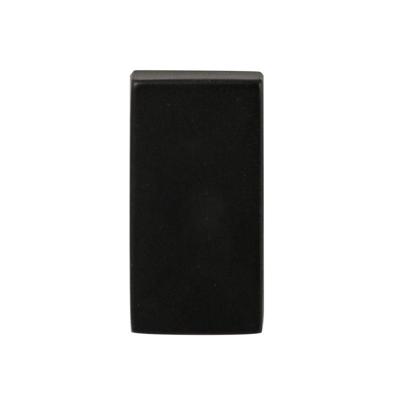 Hardbrass Blindrozet Shuffle rechthoek - zwart