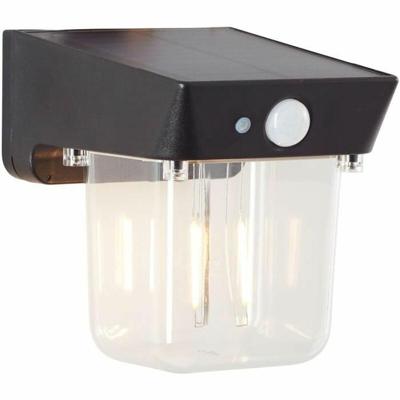 Brilliant Parson G40435/06 Wandlamp op zonne-energie met bewegingsmelder LED 2 W Zwart Brilliant Parson G40435/06 Wandlamp op zonne-energie met bewegingsmelder LED 2 W Zwart