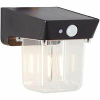 Brilliant Parson G40435/06 Wandlamp op zonne-energie met bewegingsmelder LED 2 W Zwart - thumbnail