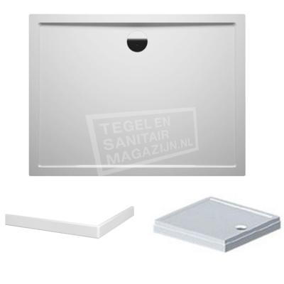 RIHO Davos 275 douchebak 120x80x14cm wit met paneel D002014005