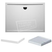 RIHO Davos 275 douchebak 120x80x14cm wit met paneel D002014005 - thumbnail