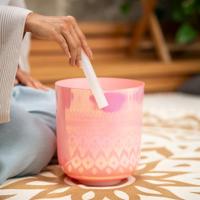 Meinl Sonic Energy Essence Crystal Singing Bowl klankschalen set (E4, B3, G3) - thumbnail