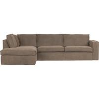 WOOOD Hoekbank 'Freddie' Links, Melange, kleur Lever - thumbnail