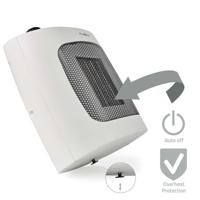 Keramische PTC-Ventilatorkachel | 1000 / 2000 W | 2 Verwarmingsmodi | Instelbare thermostaat | Oververhittingsbeveiliging | Omvalpreventie - thumbnail