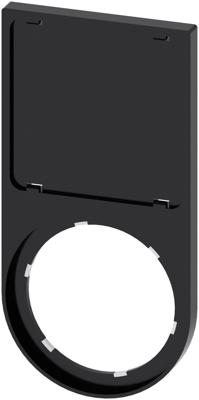 Siemens 3SU1900-0AT10-0AA0 3SU19000AT100AA0 Schilddrager (b x h) 29.8 mm x 59.8 mm Zwart 10 stuk(s)