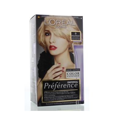 L’Oréal Paris Préférence 9 - Zeer Lichtblond - Haarverf met Color extender