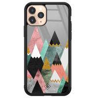 iPhone 11 Pro glazen hardcase - Marble mountains - thumbnail
