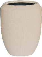 Baq Polystone Coated Plain Coppa Natural (met inzetbak), 45x55cm - thumbnail