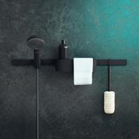 Wandelement HansGrohe WallStoris 70 cm Mat Zwart - thumbnail