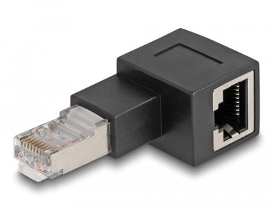Delock RJ45 Netwerk Adapter [1x RJ45-stekker - 1x RJ45-bus] Zwart