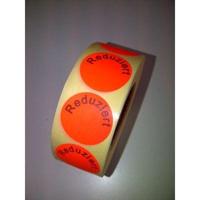 Etiket 30 mm fluor rood REDUZIERT - thumbnail