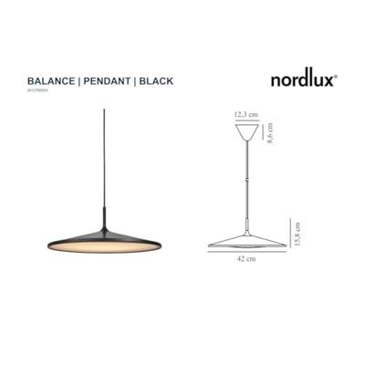 Nordlux Design hanglampBalance zwart Ø 42cm - 2412783003