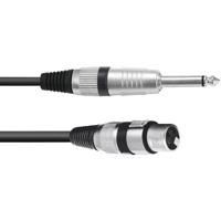 OMNITRONIC Adapter Cable XLR(F)/Jack mono 0.9m bk - thumbnail