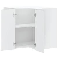 Keukenwandhoekkast Lucca bewerkt hout betongrijs - thumbnail