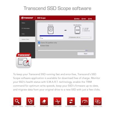 Transcend 112S 256 GB NVMe/PCIe M.2 SSD 2280 harde schijf PCIe NVMe 3.0 x4 Retail TS256GMTE112S